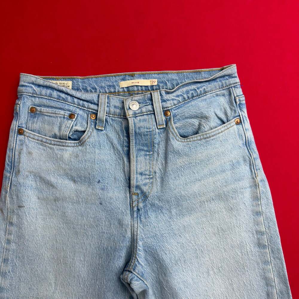 Vintage Woman’s Premium Levi's 501 S XX Denim Jeans Light Washed Size 27 x 26 BI - Picture 6 of 6